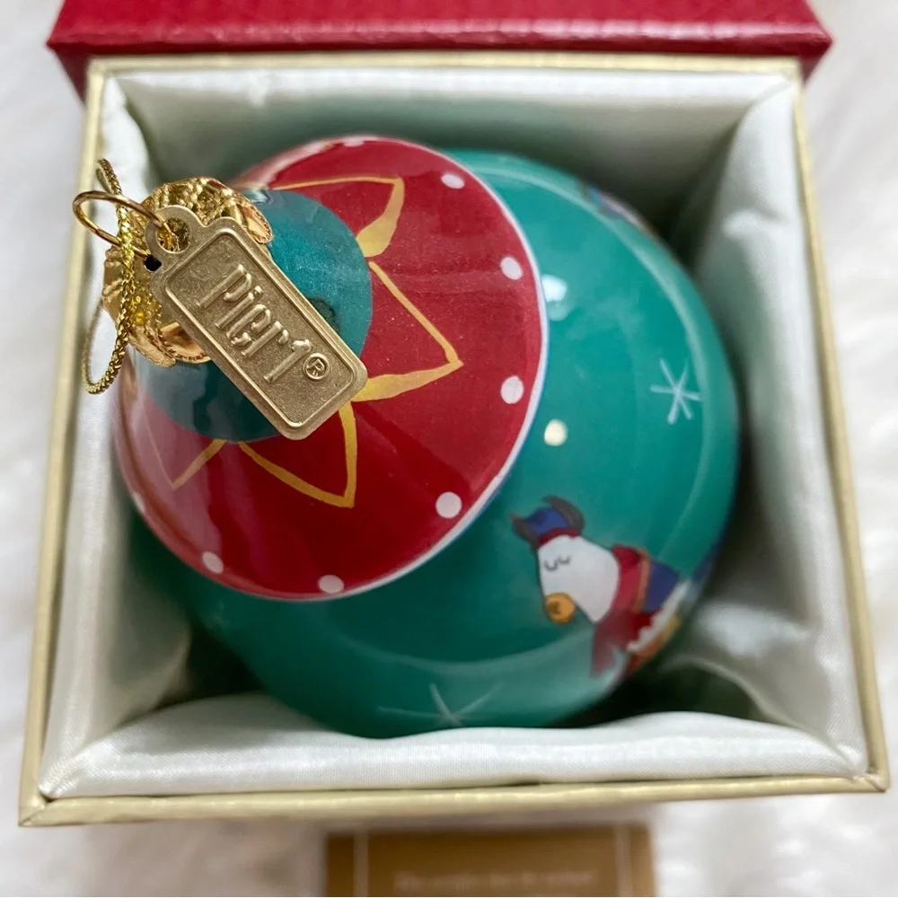Pier 1 Li Bien Llama 2017 Glass Ornament
